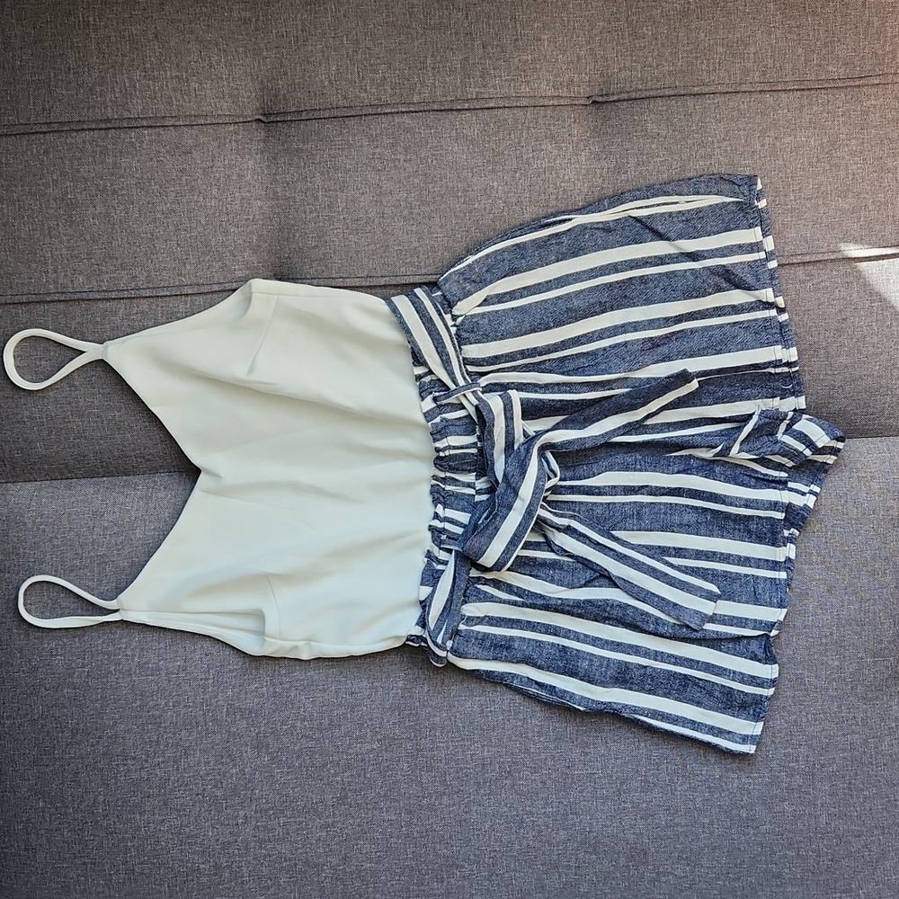Francesca's Blue Rain romper
